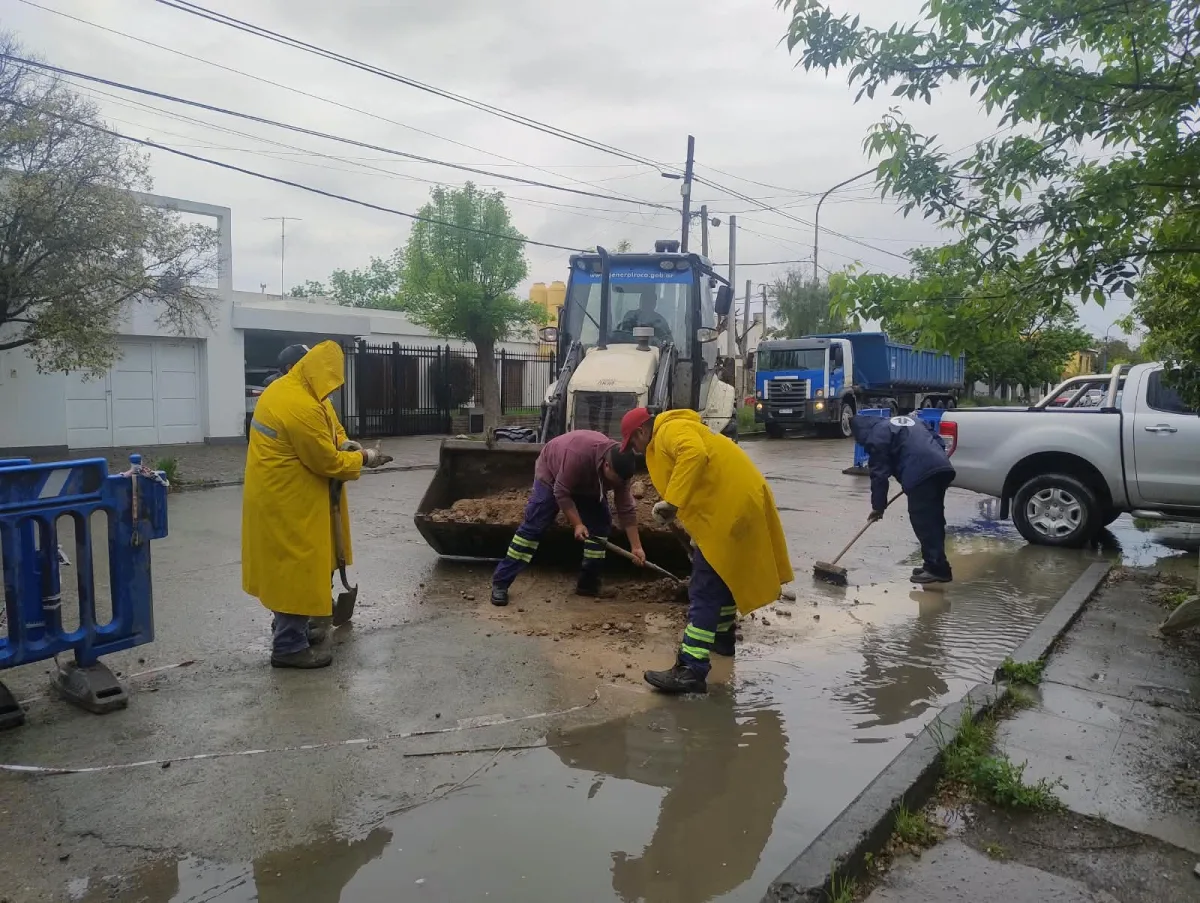 El Municipio reparó calles pavimentadas en varios sectores
