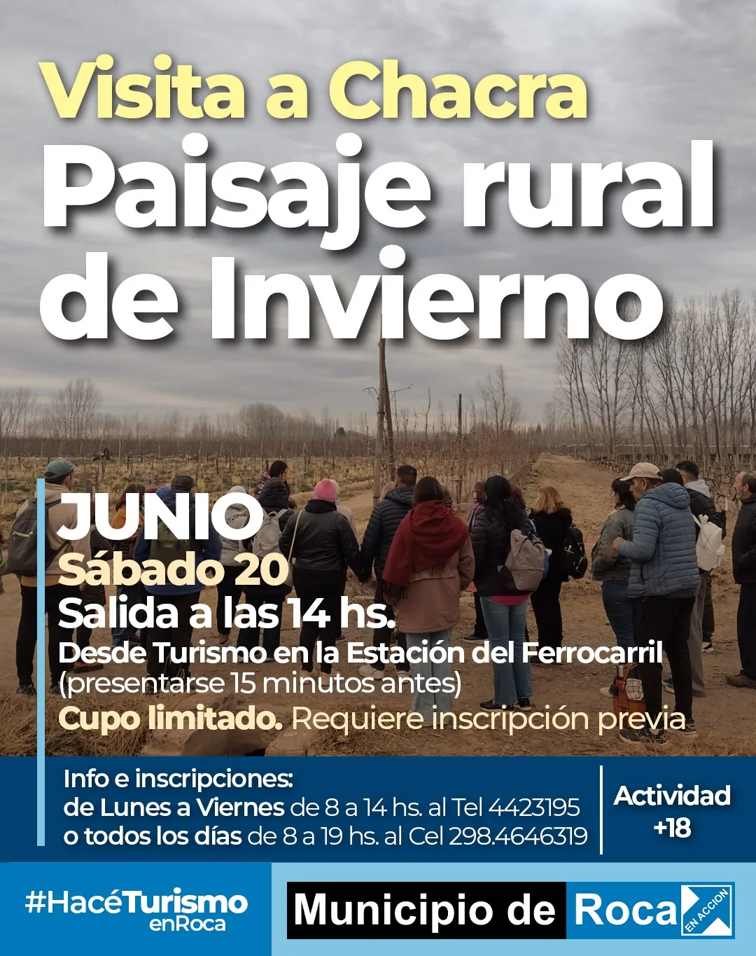 Excursión para conocer el paisaje rural de Roca en invierno