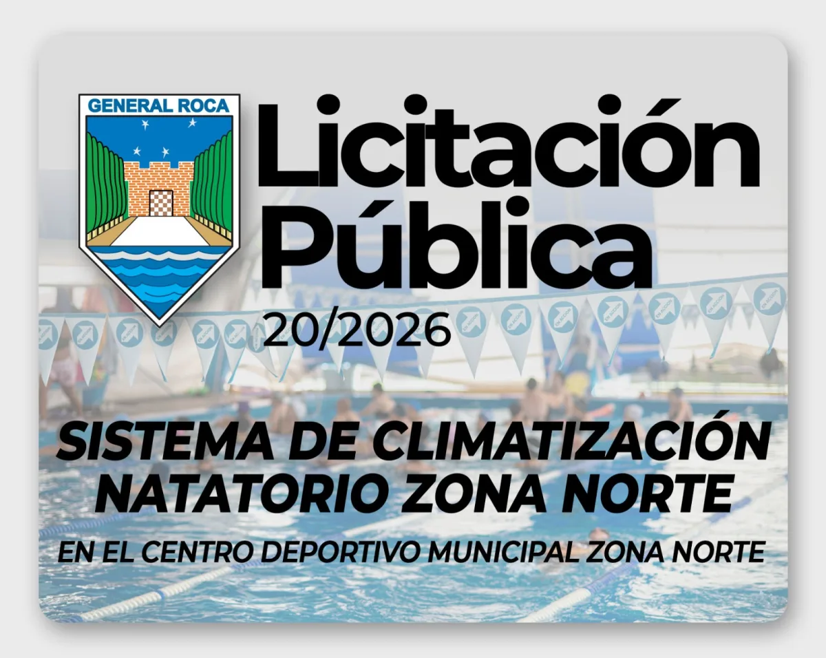 Licitación para climatización del natatorio en General Roca