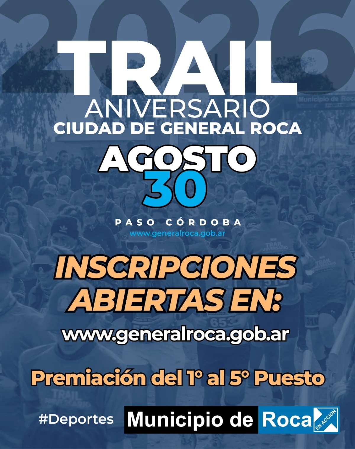 Más de 250 atletas se inscribieron al Trail Aniversario 2026