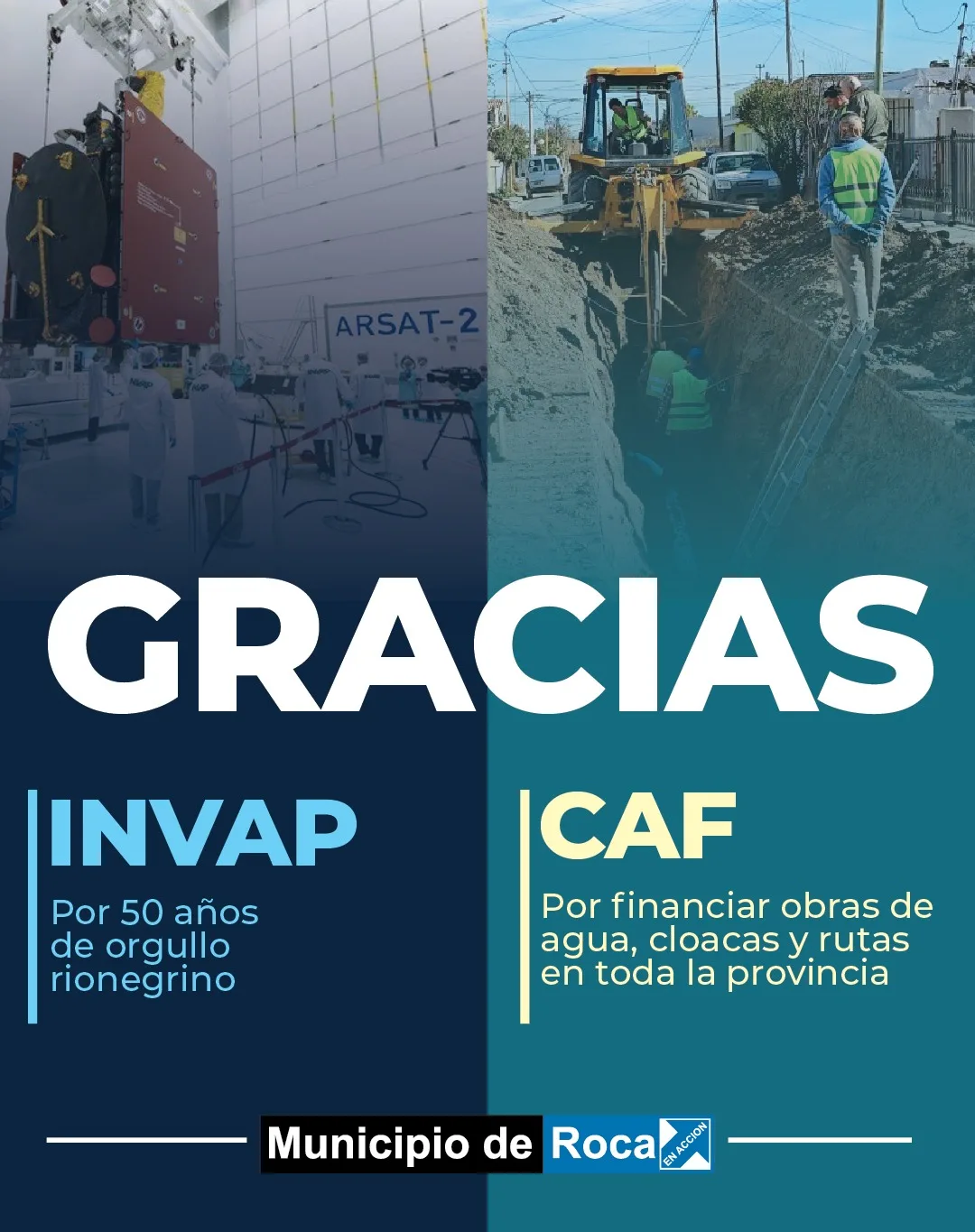 Mejoras en el suministro de agua para Roca gracias a CAF