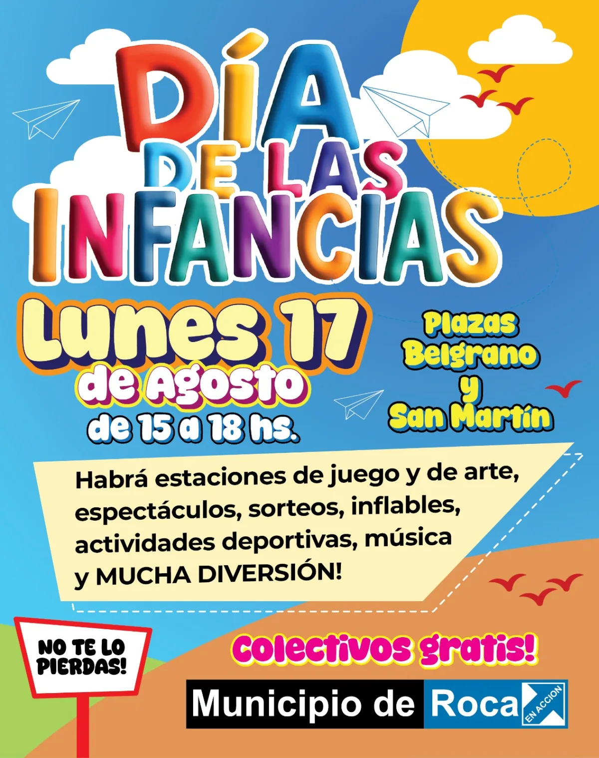 Se reprogramó el festejo del Día de las Infancias en Roca