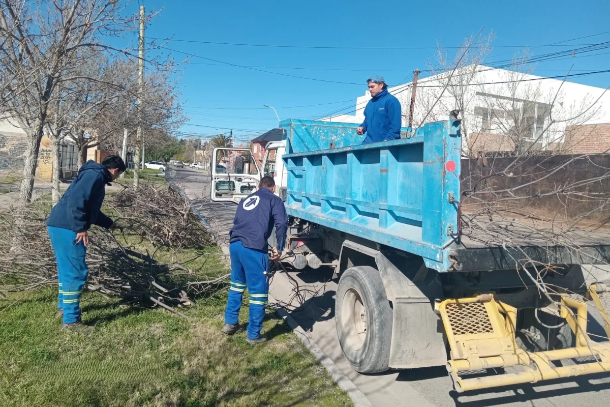 Servicios públicos mejorados en Roca durante la semana
