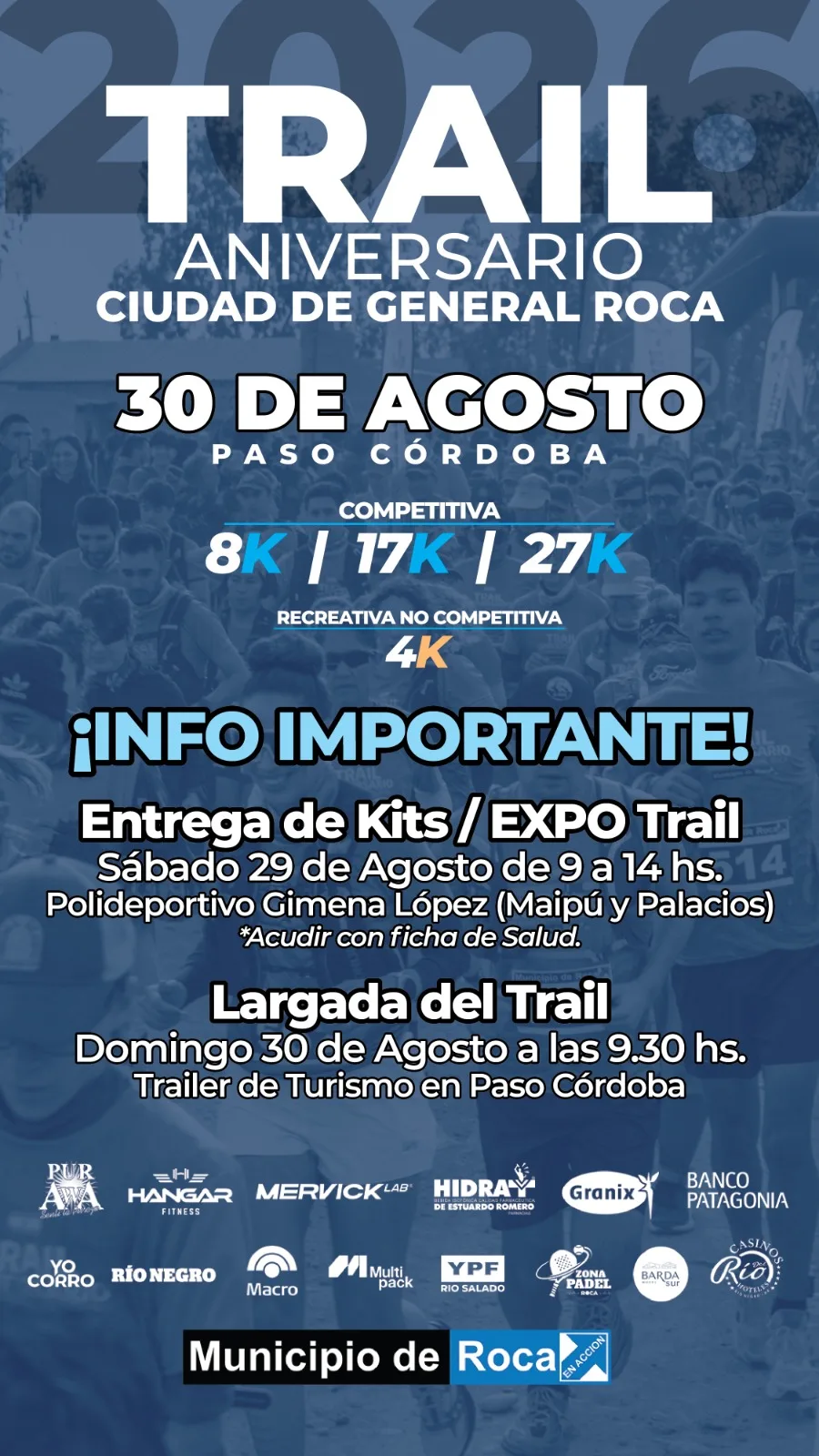 Todo listo para el Trail Aniversario de Roca este fin de semana