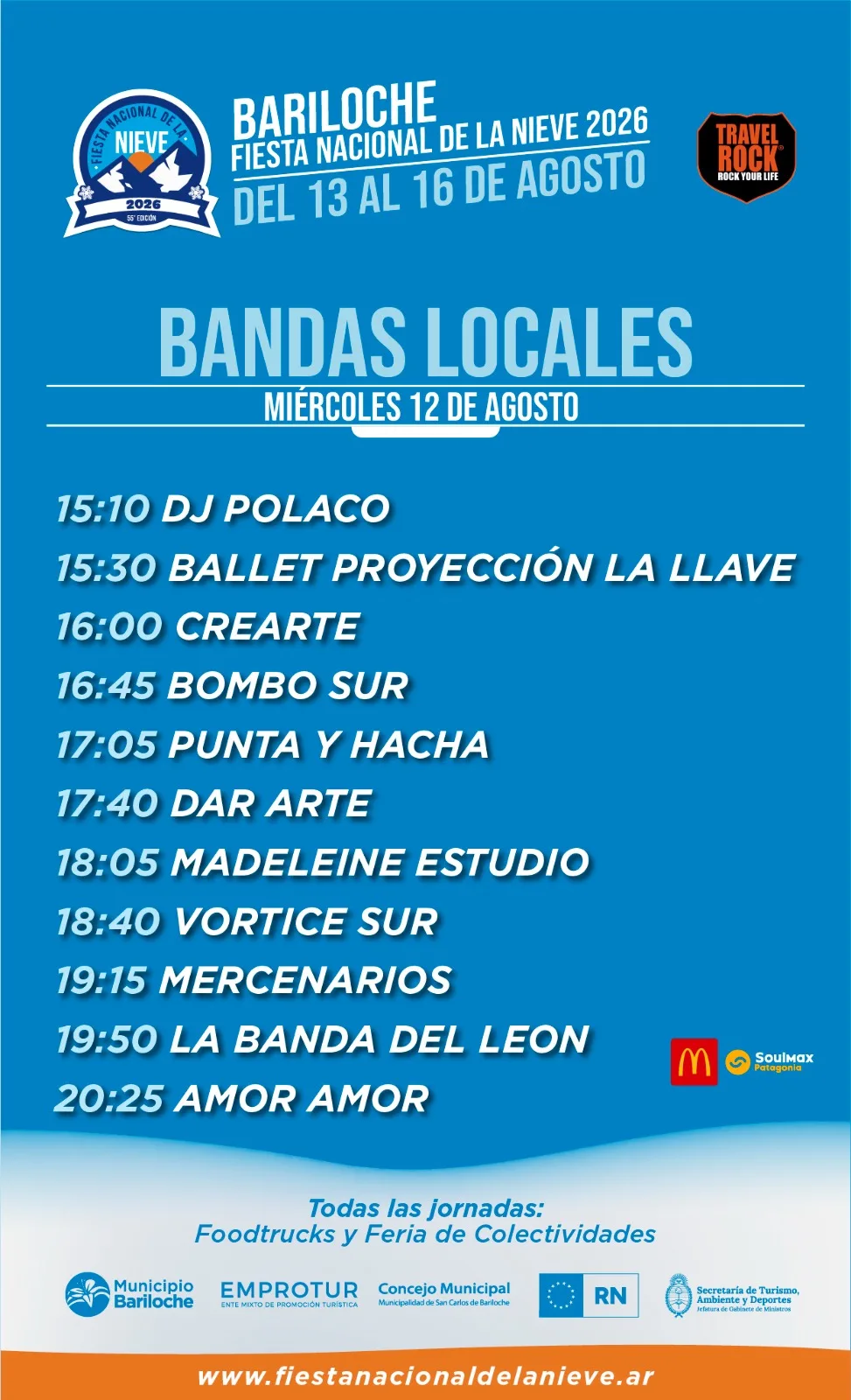 Bariloche se prepara para la Fiesta Nacional de la Nieve 2026
