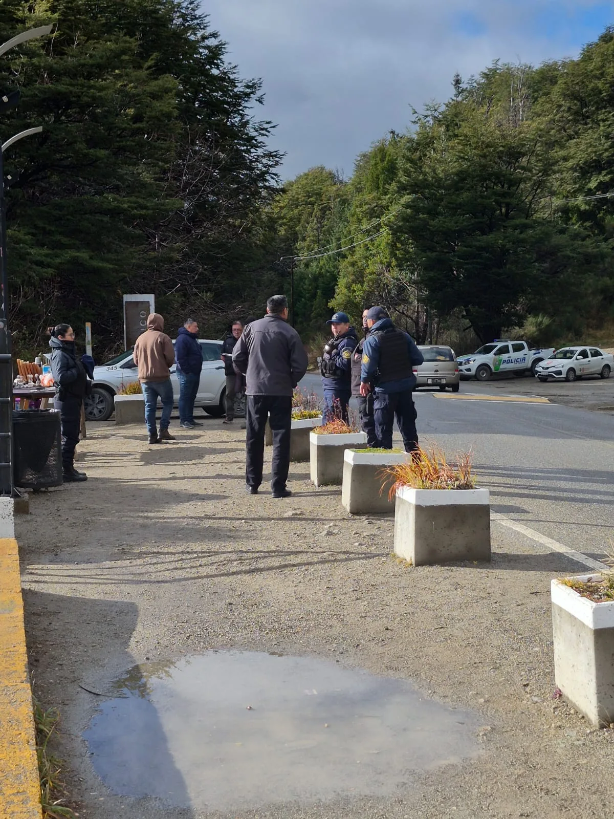Operativo de ordenamiento en Punto Panorámico de Bariloche