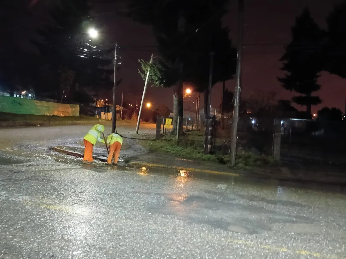 Operativo municipal ante intensas lluvias en Bariloche