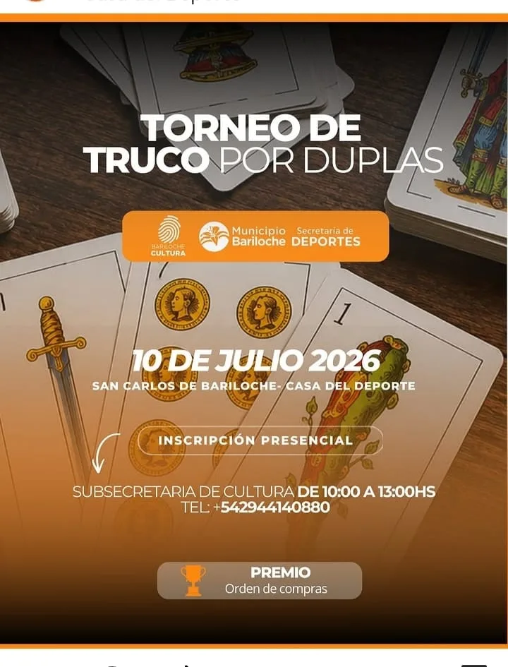 Se celebra el Gran Torneo de Truco en Bariloche por el Día de la Independencia