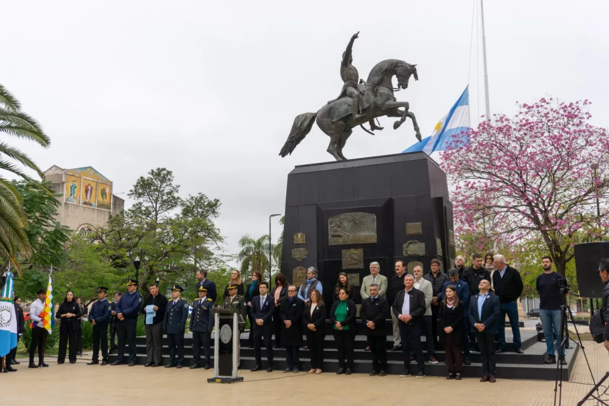 Con un emotivo acto Sáenz Peña rindió homenaje al General José de San Martín al cumplirse 176 de su fallecimiento