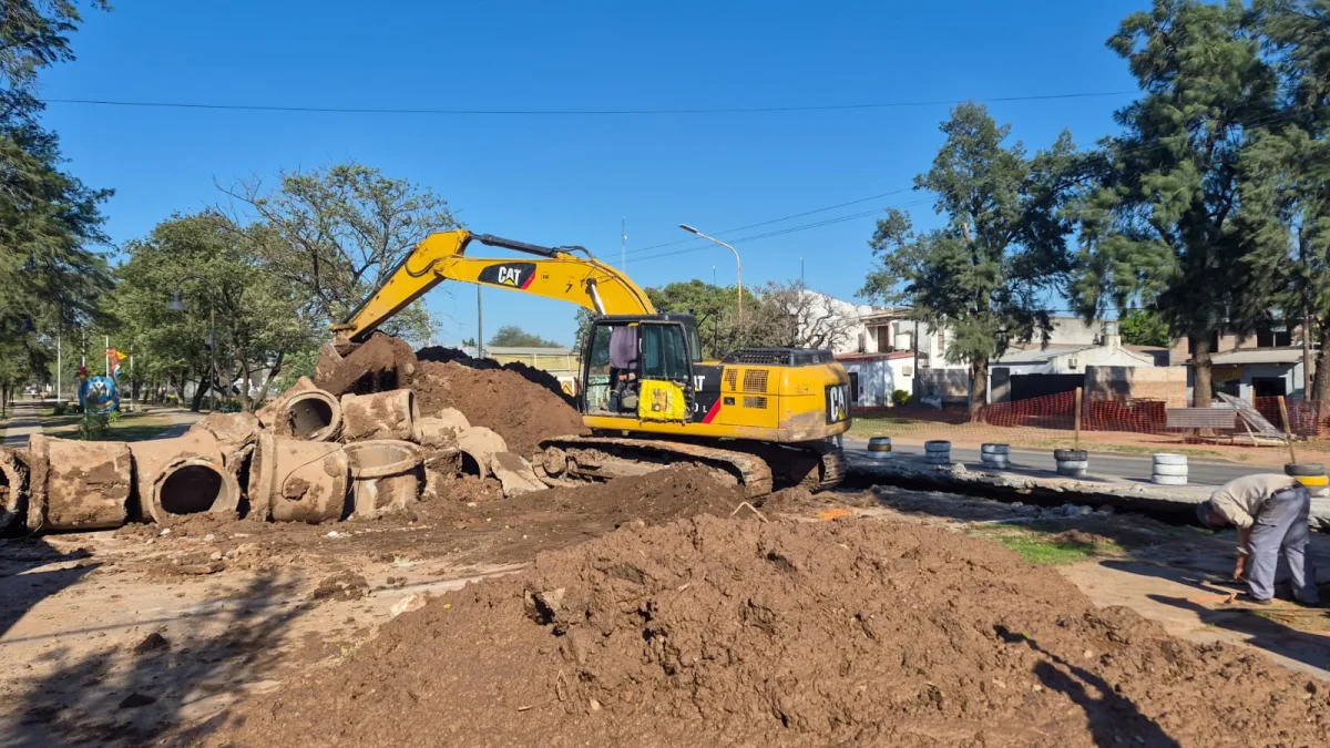 Obras en avenida 28 mejoran el sistema de desagües de la ciudad