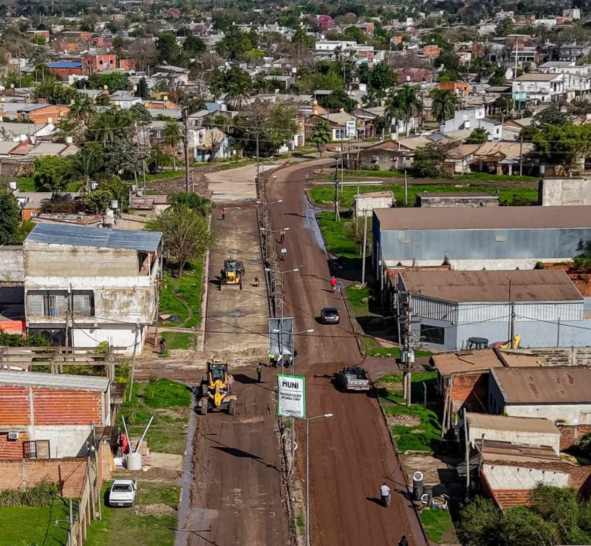 Culminó el primer tramo de pavimentación en la avenida Cuba