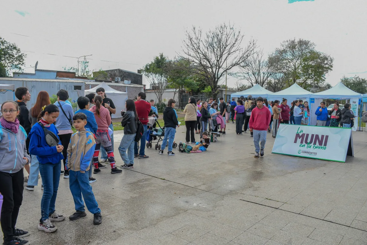 Servicios gratuitos de salud y asistencia llegan a los barrios de Corrientes