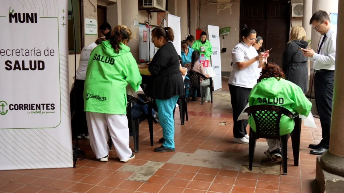 Vacunación para trabajadores municipales en Corrientes