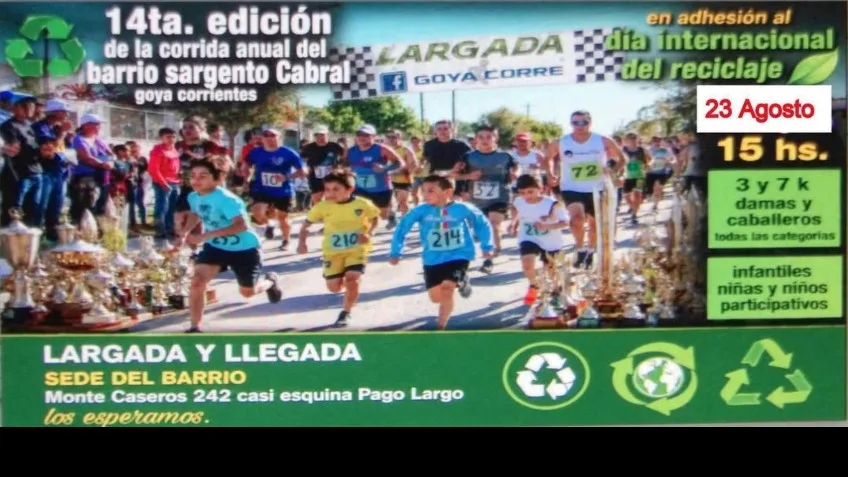 Carrera por el Día Internacional del Reciclaje en Goya