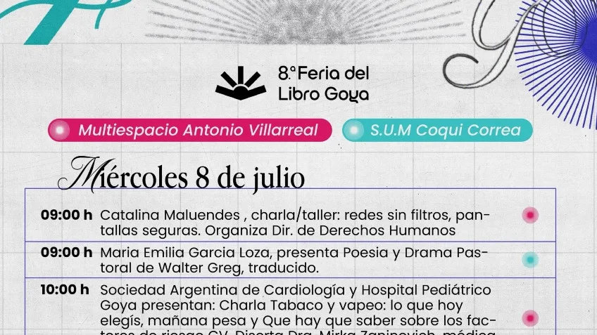 Charlas y talleres en la Feria del Libro de Goya