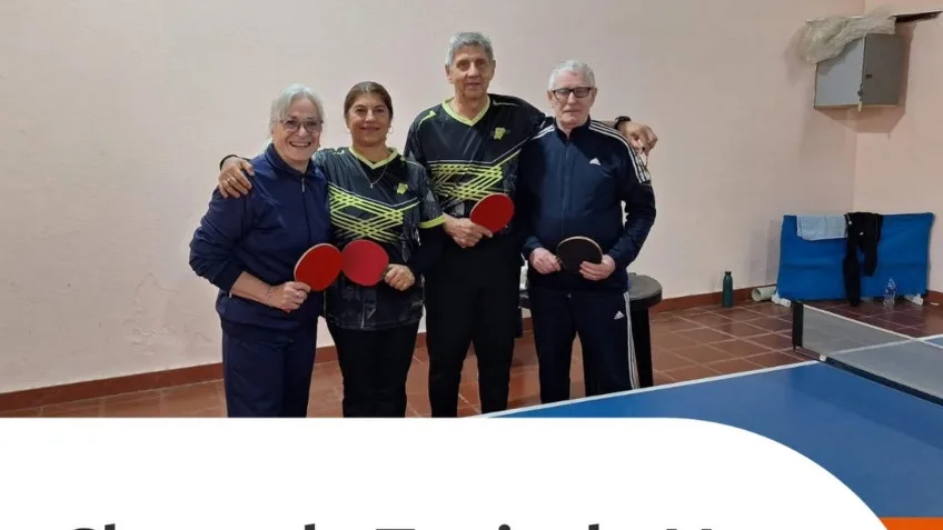 Clases gratuitas de Tenis de Mesa para adultos mayores en Goya