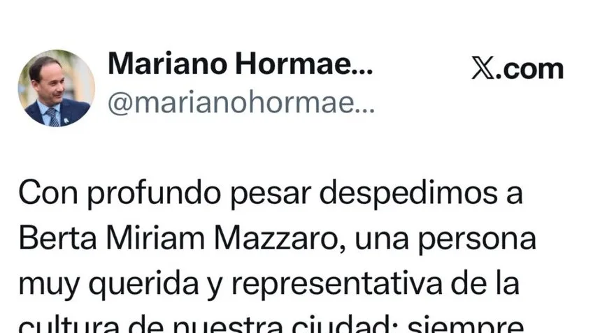 Falleció Berta Miriam Mazzaro, voz de 'Mi Goya de Ensueño'