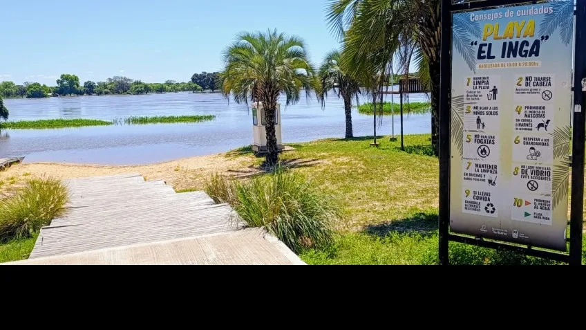 Playas de Goya no están habilitadas para el uso público