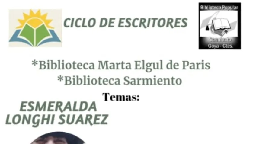 Presentaciones literarias en bibliotecas de Goya