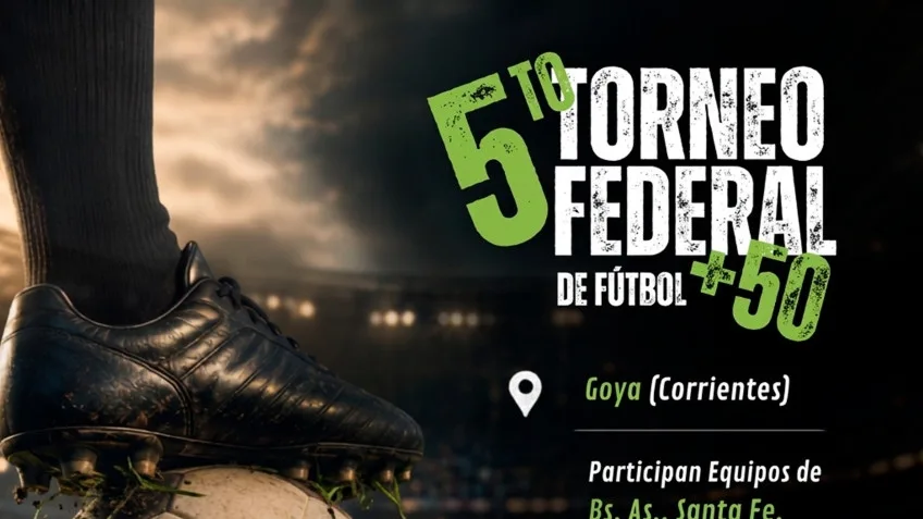 Se viene el 5.º Torneo Federal de Fútbol Más 50 en Goya