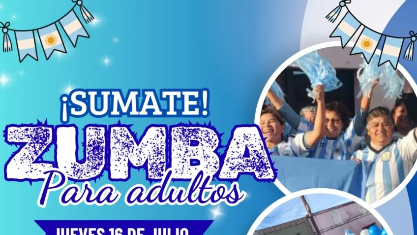 Zumba para adultos en la Costanera de Goya el 16 de julio