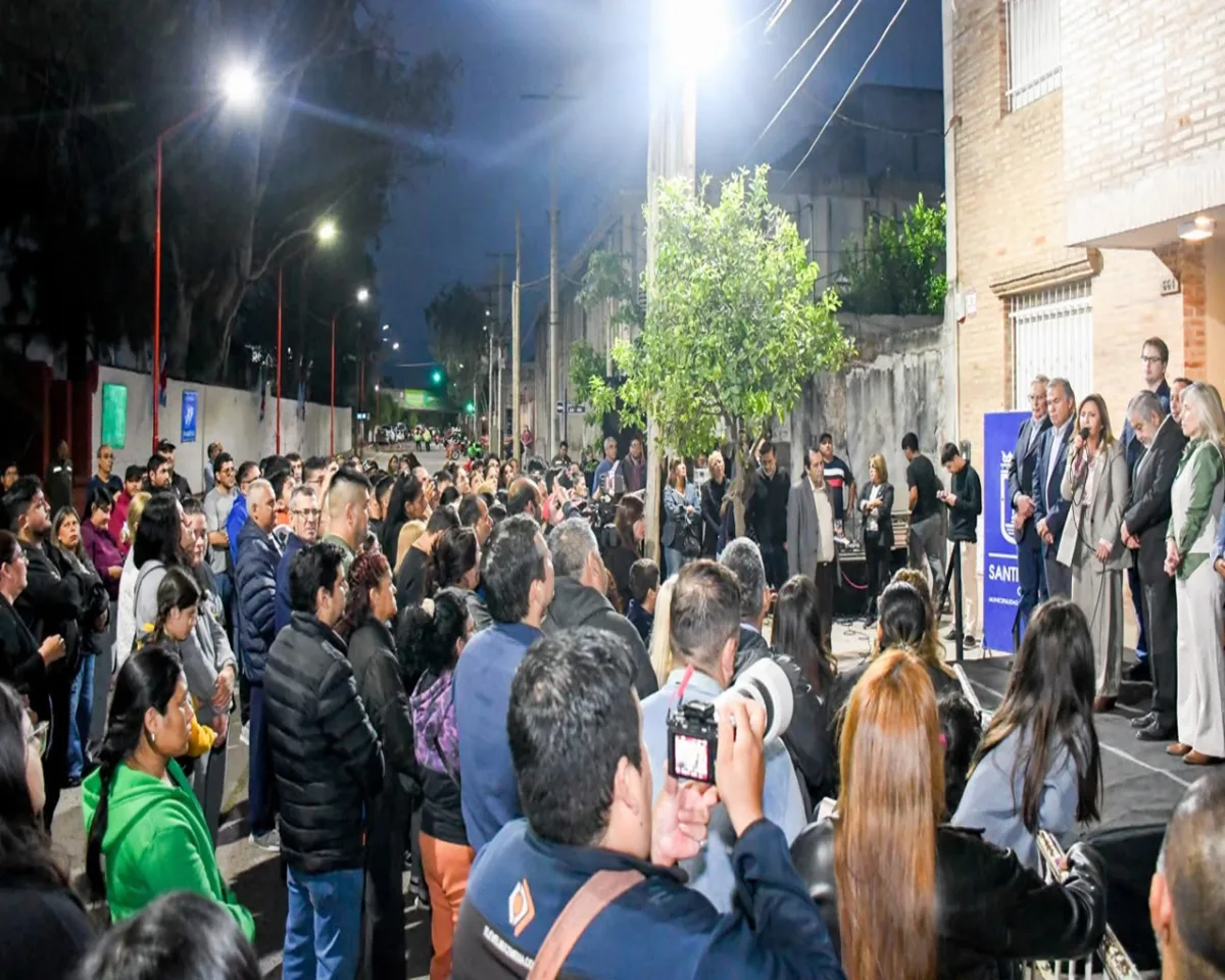 Calle Chaco estrena iluminación Led para mejorar la seguridad