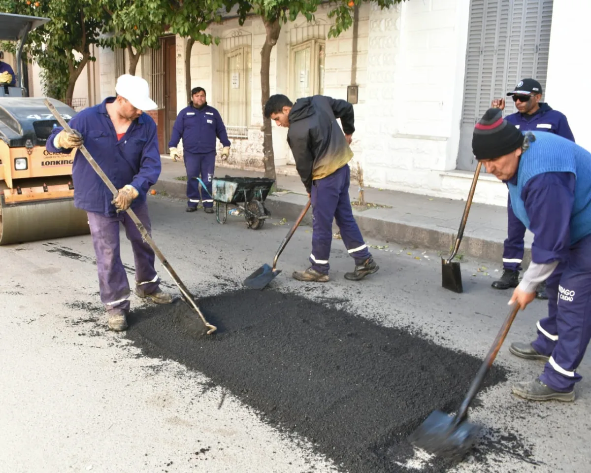 Mejoras en calles del microcentro se realizaron el domingo