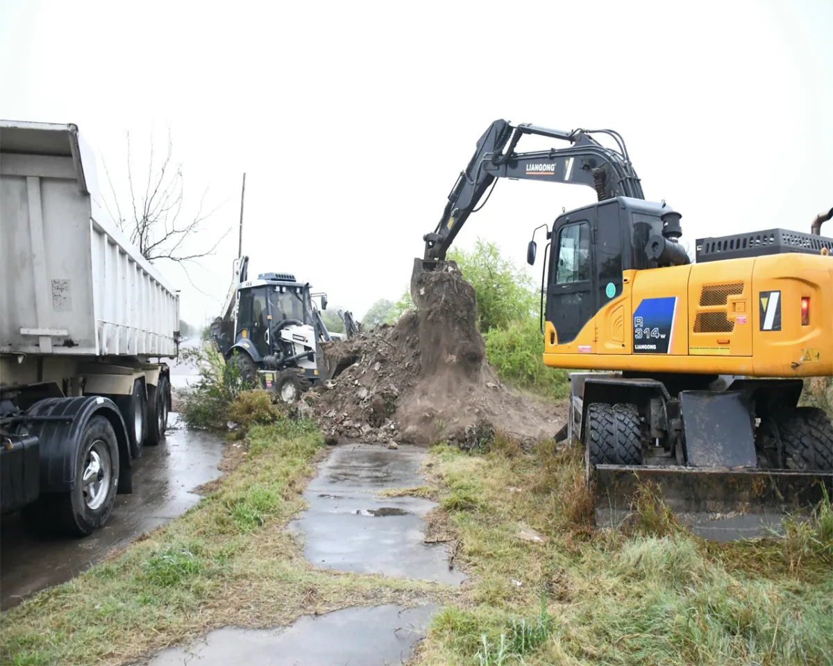Mejoras en desagües de calle Franklin Moyano para evitar inundaciones