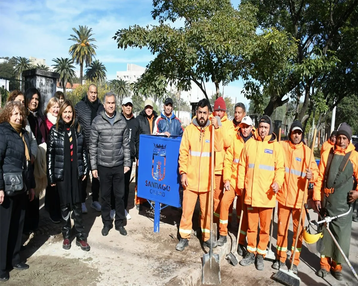Mejoras en el barrio Belgrano: limpieza y nuevos cestos de basura