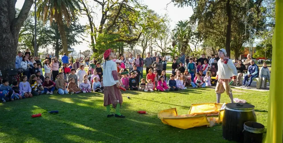 Celebración del Día de las Infancias en Recreo atrajo a muchas familias