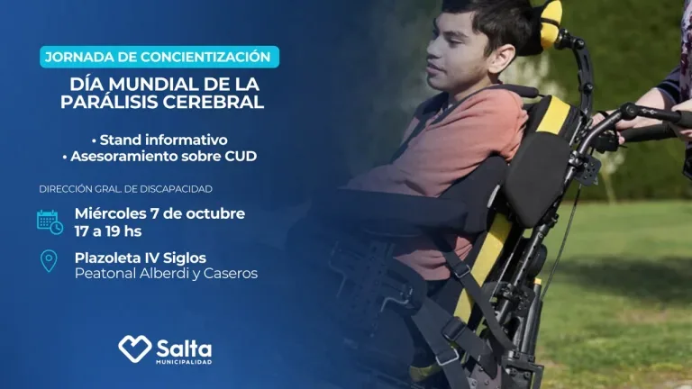 Concientización sobre parálisis cerebral en la ciudad