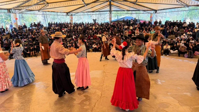Estudiantes y familias disfrutaron del folklore en San Martín