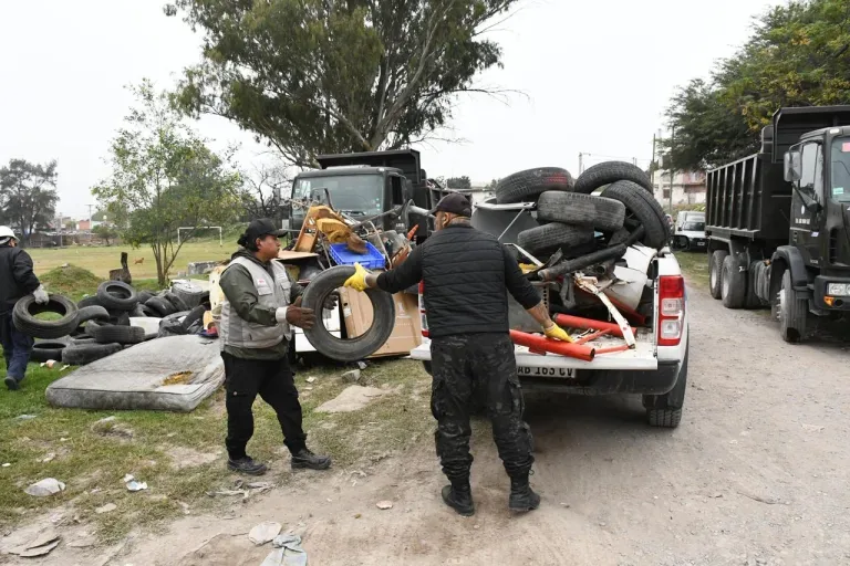 Operativo de descacharrado en El Aybal el 12 de agosto