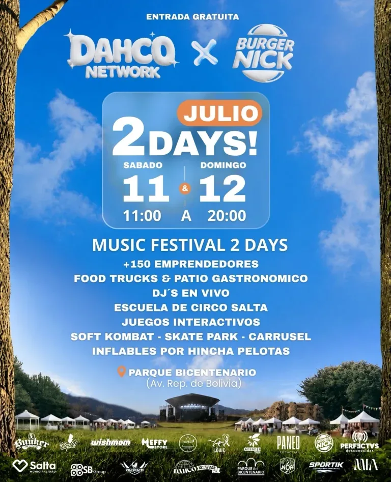 Parque Bicentenario recibe el evento Dahco Network & Burger Nick