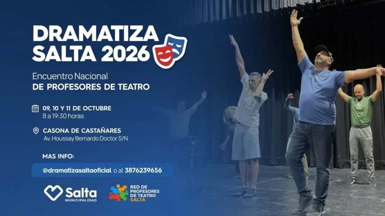 Teatro y actividades en Salta del 7 al 9 de octubre