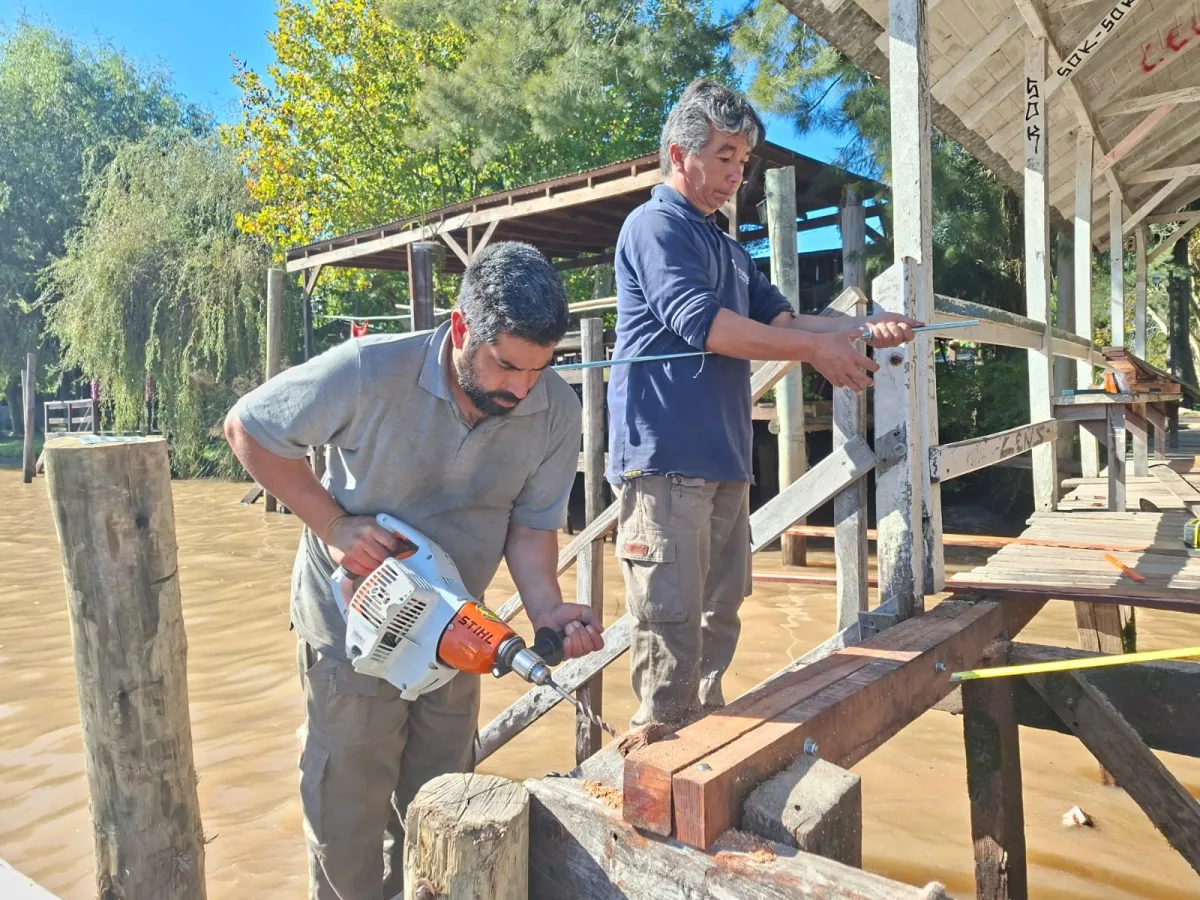 Avances en obras de infraestructura en el Delta de Tigre