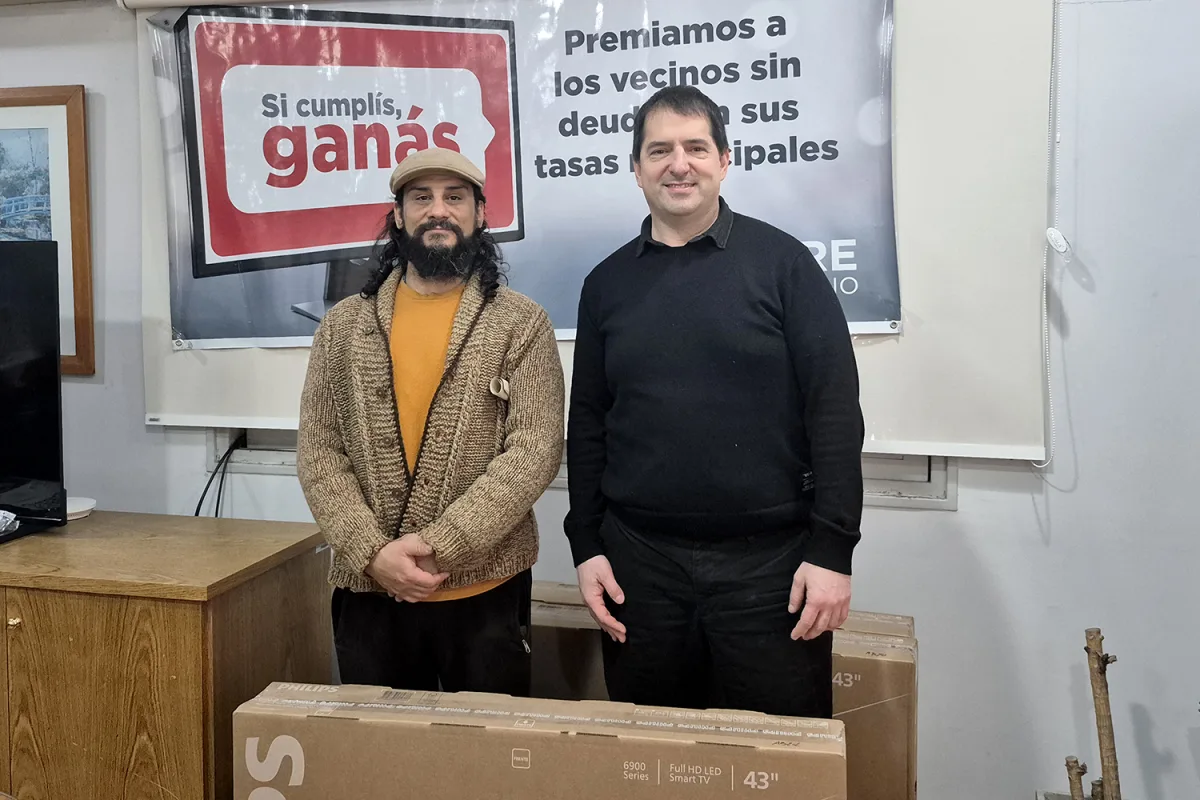 Sorteo de televisores para vecinos de Tigre por cumplimiento de tasas