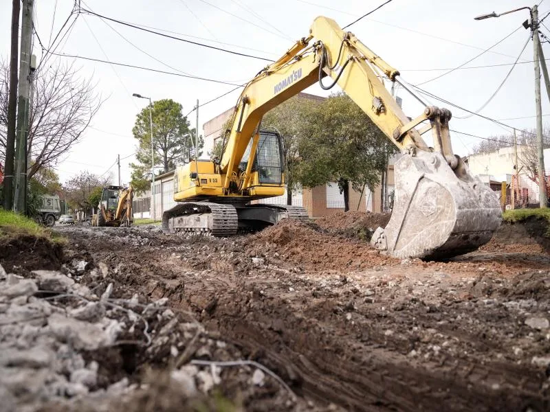 Avance en obras de repavimentación en Lomas de Zamora