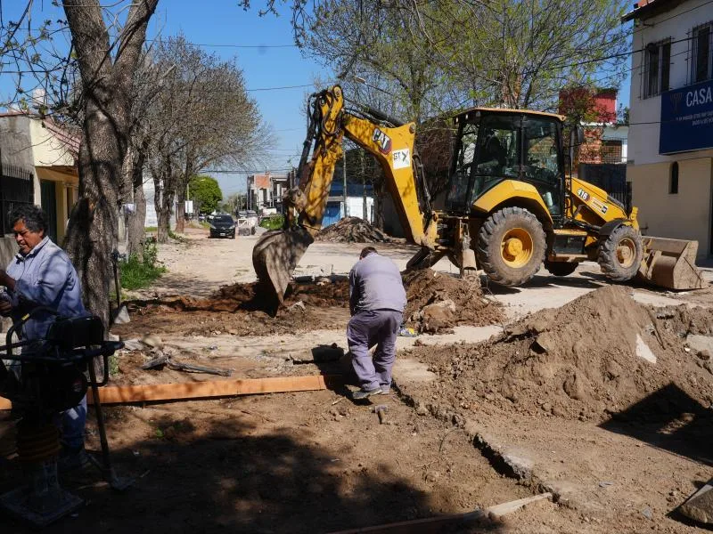 Finalizaron las obras de desagües pluviales en Albertina