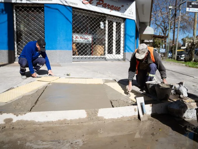 Lomas de Zamora construyó 110 rampas de accesibilidad en barrios
