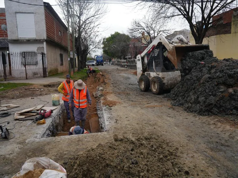 Mejoras en el drenaje pluvial de Albertina para evitar anegamientos