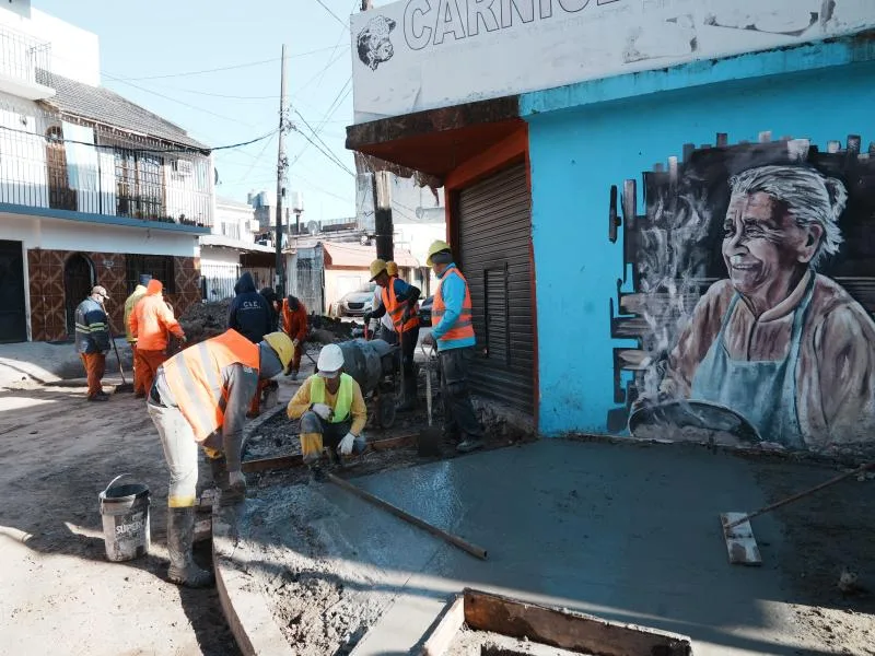 Mejoras en infraestructura del Barrio El Corcho en Lomas de Zamora