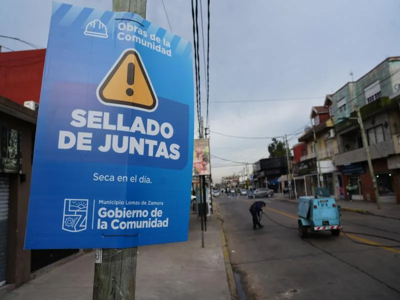 Mejoras viales en Lomas: más de 4.000 m² recuperados