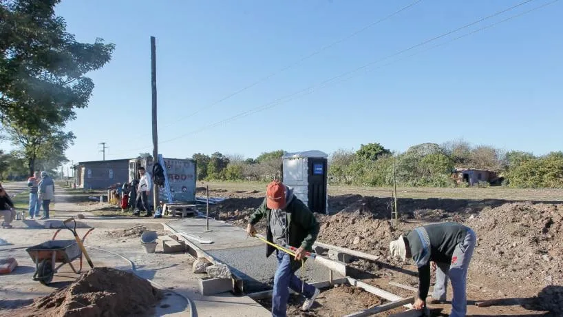 Avances en la construcción del Punto Verde y destacamento policial