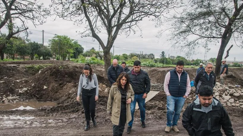 Avanza obra de desagüe en el barrio 10 de Agosto de Tafí Viejo