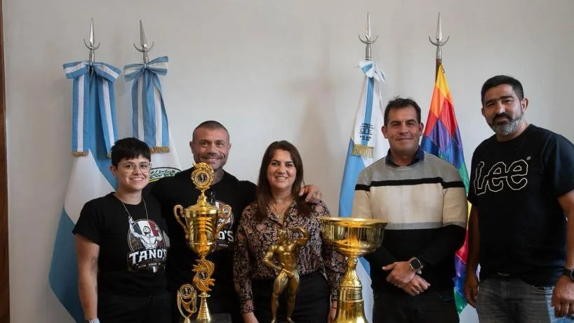 Luis Marcelo Ruina, destacado fisicoculturista taficeño, fue reconocido