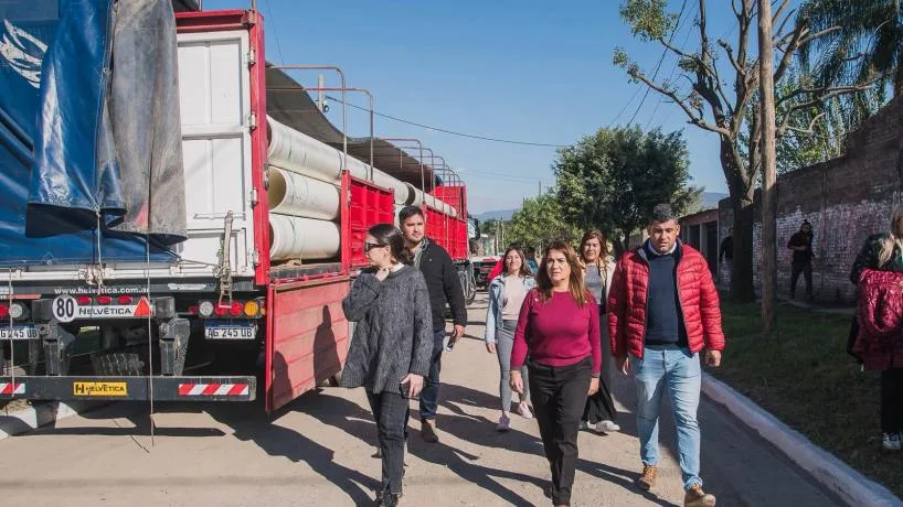 Mejoras en el sistema de desagües del barrio 10 de Agosto