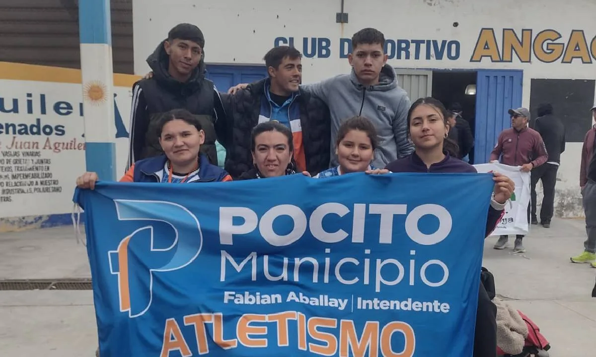 Atletas de Pocito brillaron en la Carrera del Club Deportivo Angaco