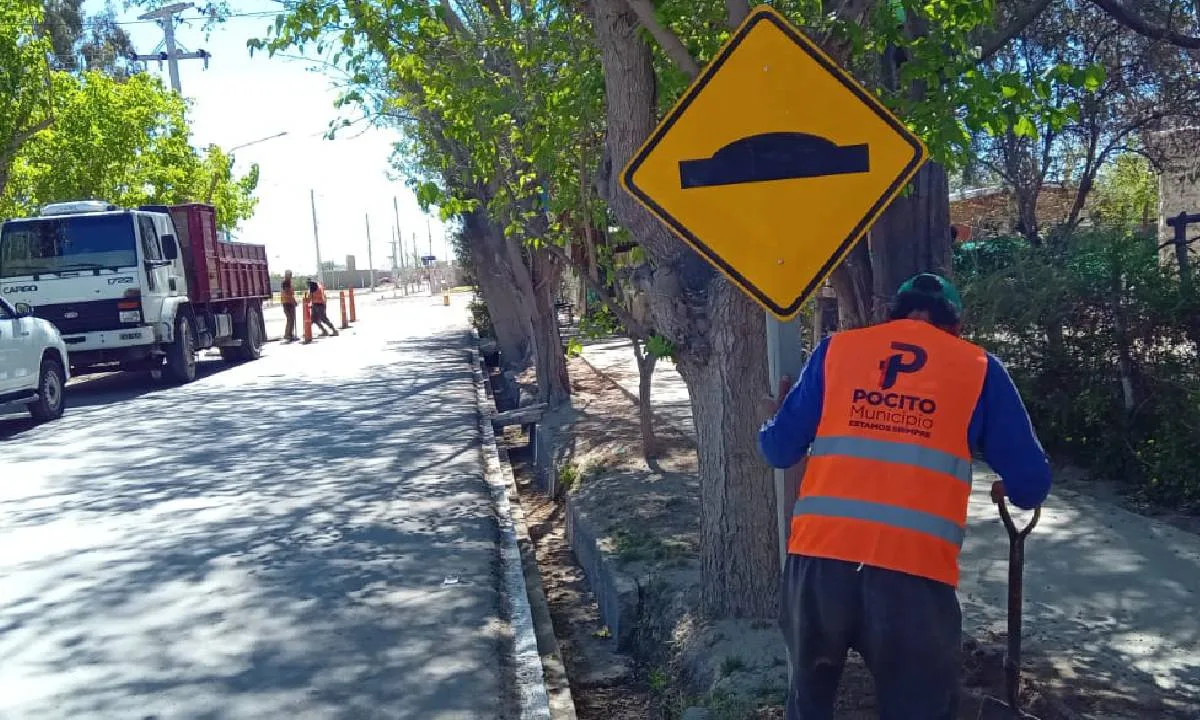 Cámaras de infracciones y nueva señalización en Pocito