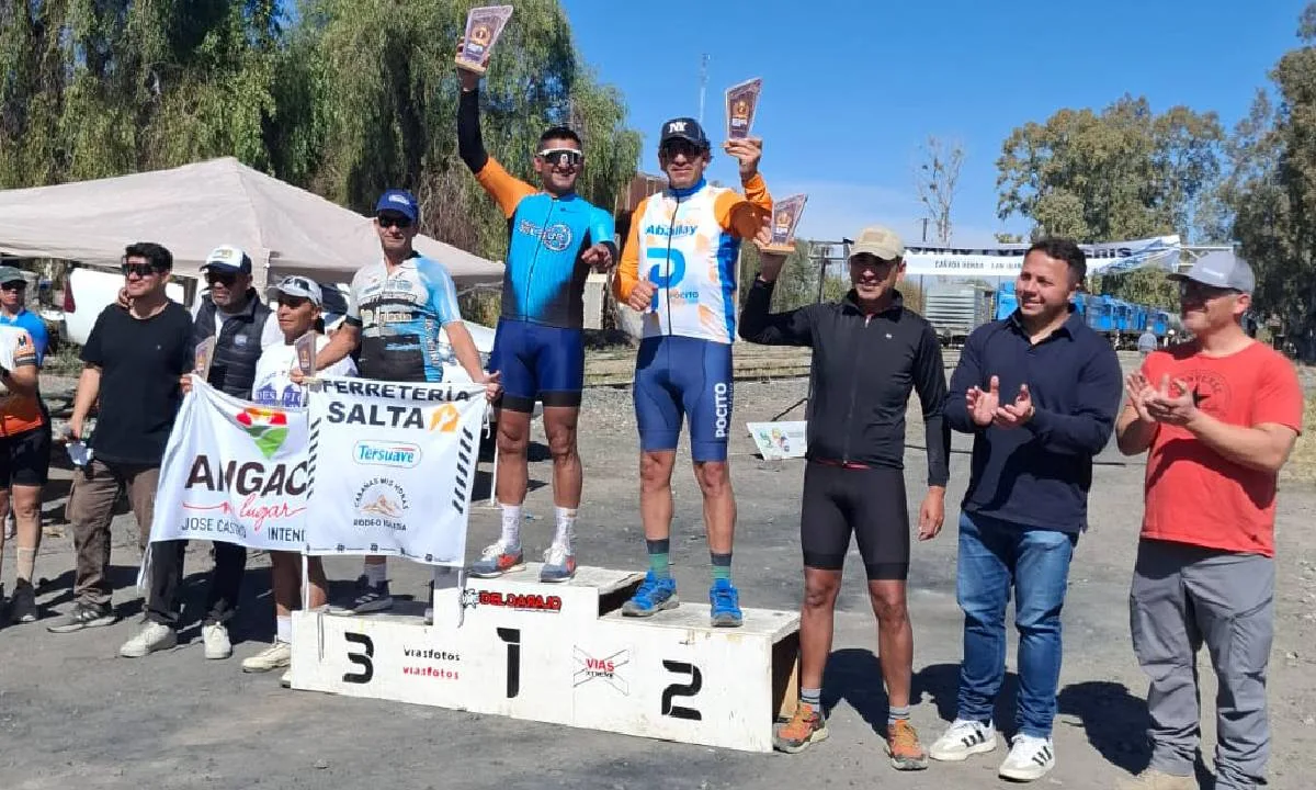 Ciclistas de Pocito brillaron en el Desafío Puente Gris MTB